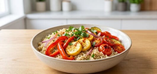 Recette de bowl de quinoa aux légumes d&rsquo;été