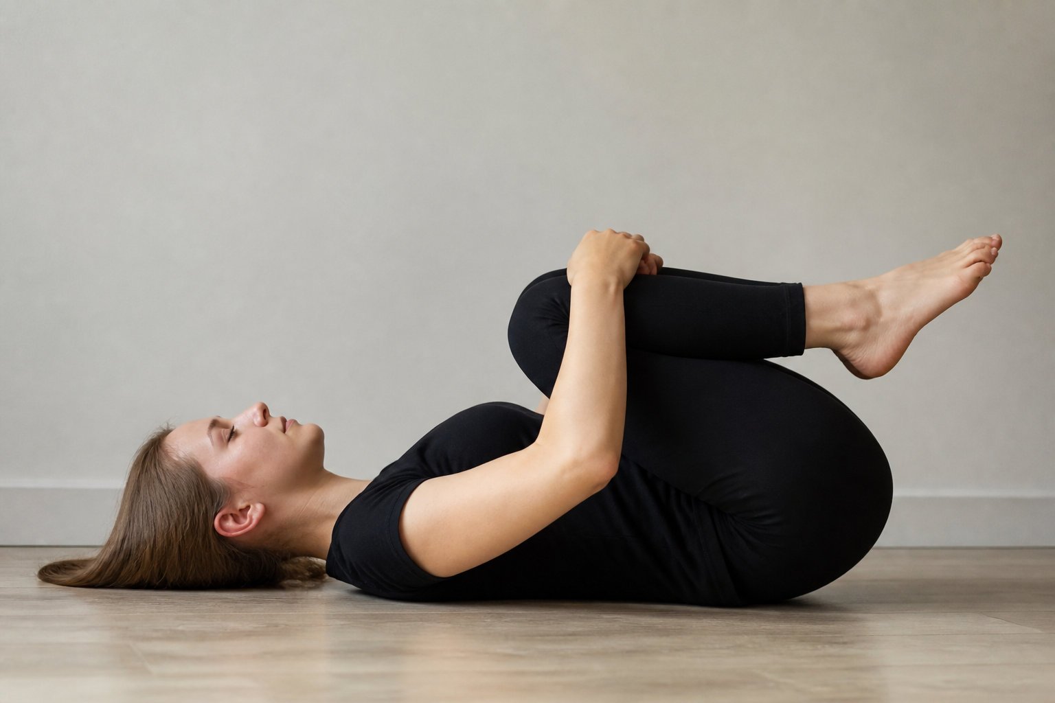 Pratiquer l'Apanasana pour libérer les gaz intestinaux